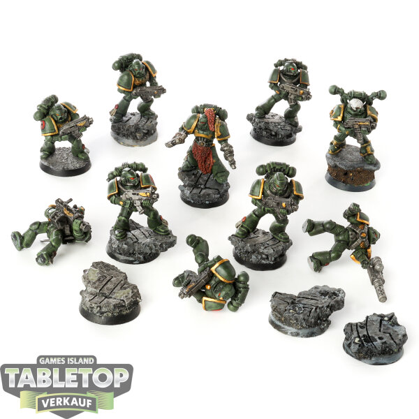 Space Marines - 10 Tactical Squad - bemalt