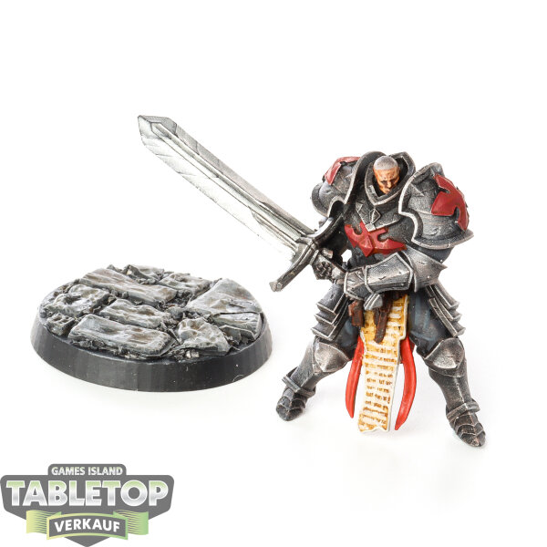 Miniaturen - Noble Knight in dark armor - bemalt