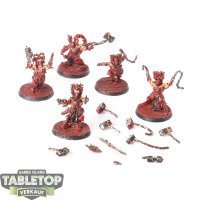 Blades of Khorne - 5x Wrathmongers - bemalt