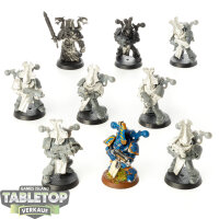 Thousand Sons - 9 Rubric Marines - teilweise bemalt