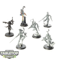 Aeldari - 6 Harlequin Troupe - teilweise bemalt