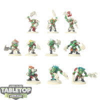 Orks - 10 Ork Beast Snagga Boyz - teilweise bemalt