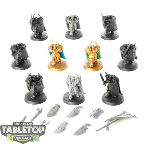 Warriors of Chaos - 10x Chaos Warriors klassisch - teilweise bemalt