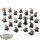 Dwarfen Mountain Holds - 22 Dwarf Miners Klassisch/Classic - Battle for Skull Path - teilweise bemalt