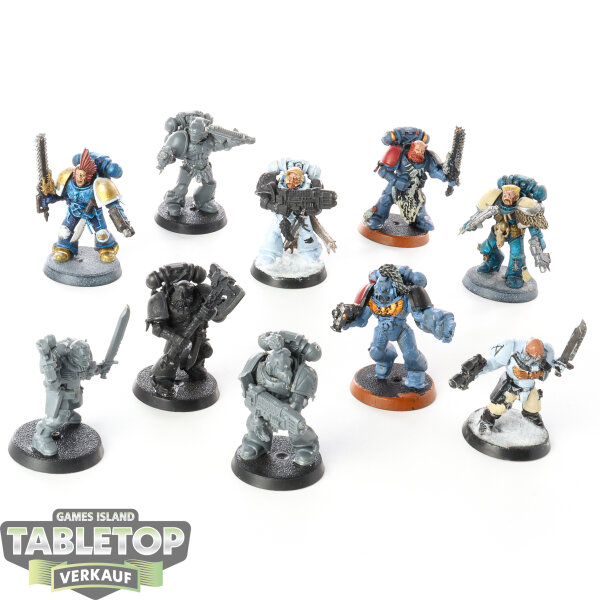 Space Wolves - 10 Grey Hunters Klassisch/Classic - teilweise bemalt