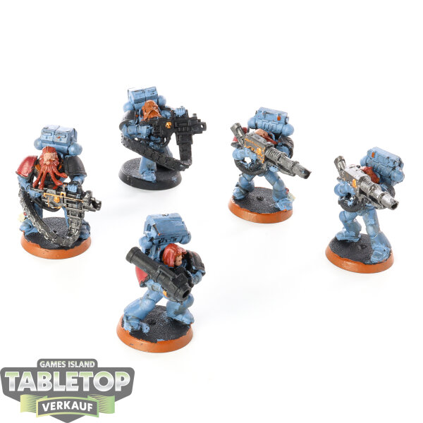 Space Wolves - 5 Long Fangs - bemalt