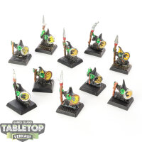 Orc & Goblin Tribes - 10 Night Goblins - bemalt