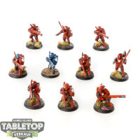 Tau Empire - 10x Fire Warriors Strike Team - bemalt