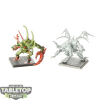Daemons of Chaos - 2x Chaos Spawn - teilweise bemalt