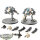 Adeptus Titanicus - 2x Legions Imperialis: Warhound Scout Titans - teilweise bemalt