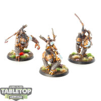 Tau Empire - 3x Krootox Rampagers - bemalt