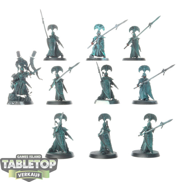 Lumineth Realm Lords - 10 x Vanari Auralan Wardens - teilweise bemalt