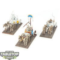 Tomb Kings of Khemri - 3 x Skeleton Chariots - teilweise...