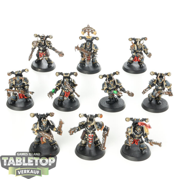 Chaos Space Marines - 10 Legionaries - bemalt
