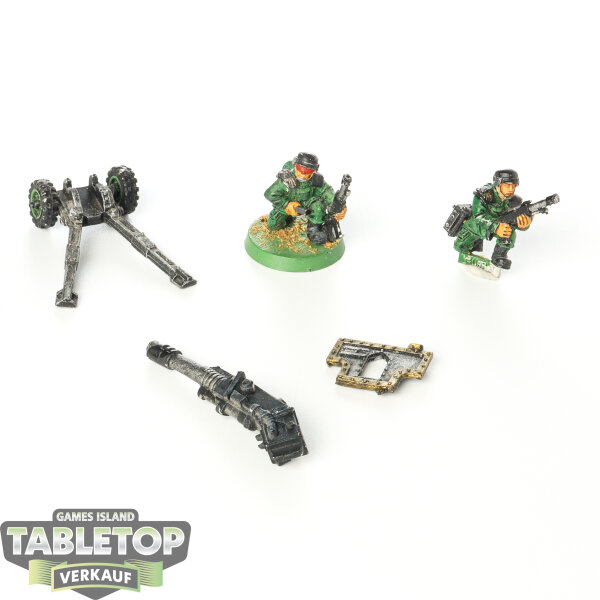 Astra Militarum - Cadian Shock Troops Lascannon classic (3th Edition) - bemalt