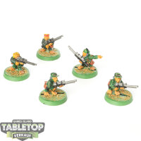 Astra Militarum - 5 Ratlings classic  - bemalt