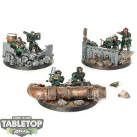 Astra Militarum - 3 Heavy Weapons Squad classic  - bemalt