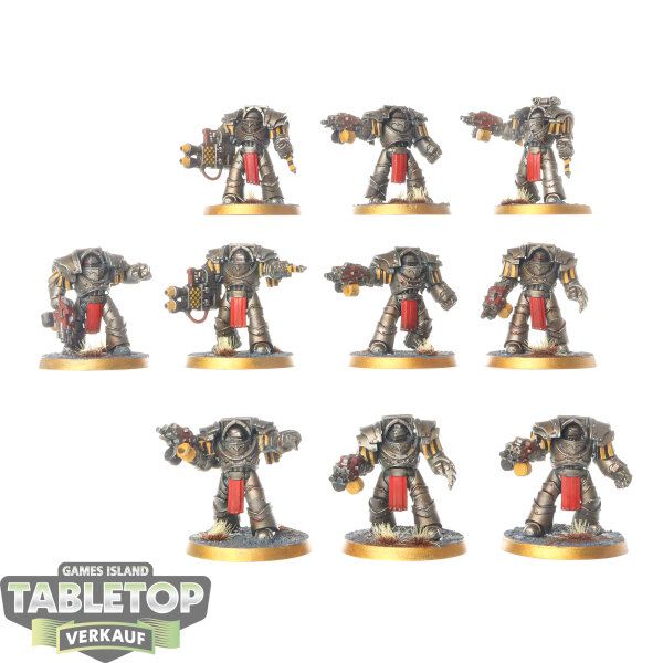 Horus Heresy - 10 Legion Cataphractii Terminator Squad - bemalt
