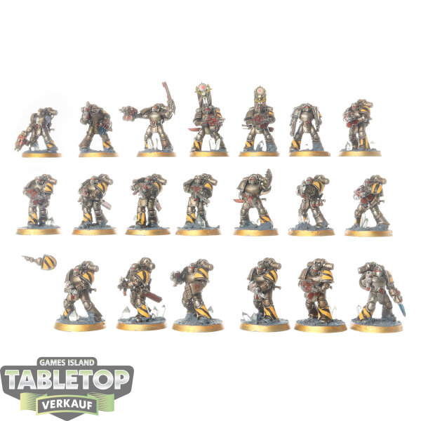 Horus Heresy - 20 Iron Warriors MKIII Tactical Squad - bemalt