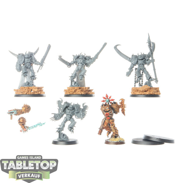 Chaos Space Marines - 5 Raptors - teilweise bemalt