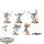 Chaos Space Marines - 5 Raptors - teilweise bemalt