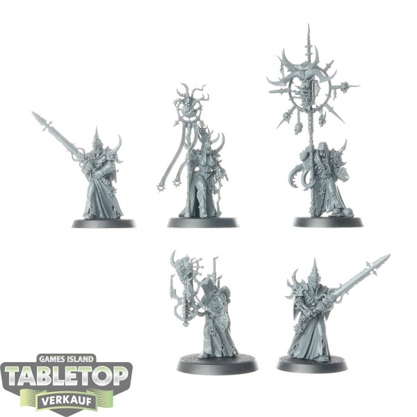 Chaos Space Marines - 5 Dark Commune - unbemalt