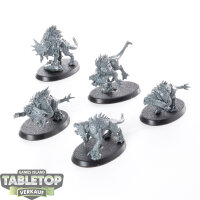 Blades of Khorne - 5x Flesh Hounds - unbemalt