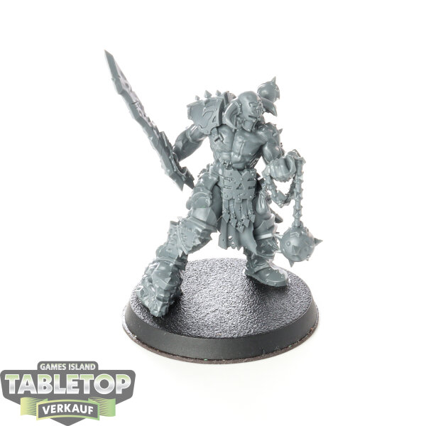 Blades of Khorne - Slaughterpriest with Hackblade and Wrath-hammer - unbemalt