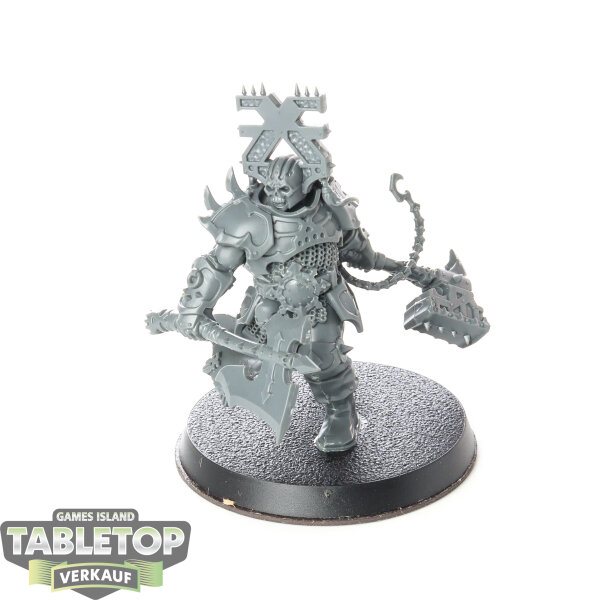 Blades of Khorne - Aspiring Deathbringer with Goreaxe and Skullhammer - unbemalt