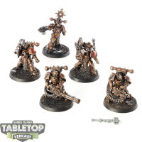 Chaos Space Marines - 5 x Havocs - teilweise bemalt