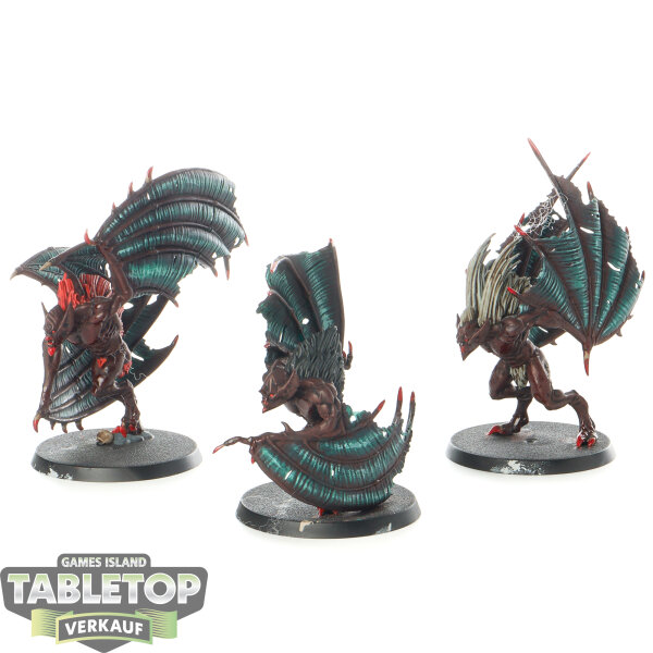 Soulblight Gravelords - 3 Vargheists - bemalt