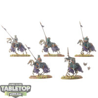 Soulblight Gravelords - 5x Black Knights - bemalt