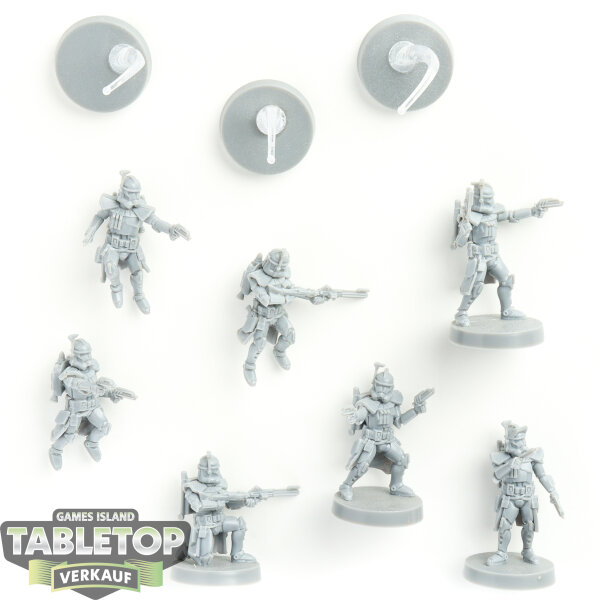 Galaktische Republik - 7 ARC Troopers - unbemalt