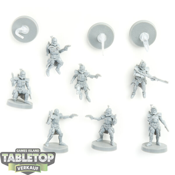 Galaktische Republik - 7 ARC Troopers - unbemalt