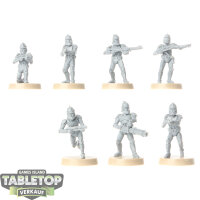 Galaktische Republik - 7x Phase 1 Clone Troopers - unbemalt