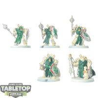 Dark Angels - 5 Deathwing Knights - teilweise bemalt