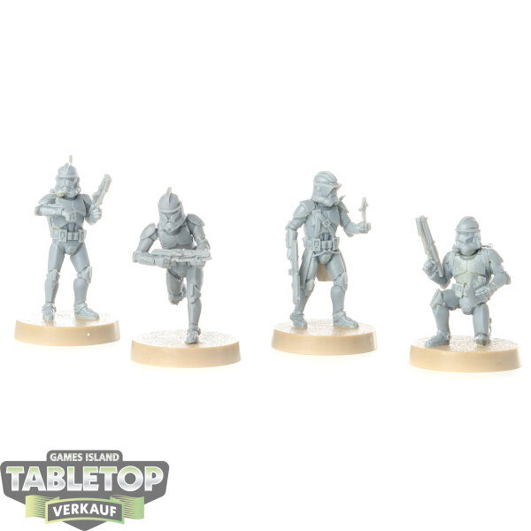 Galaktische Republik - 4 Republic Specialists Personnel Expansions - unbemalt