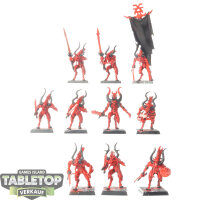 Blades of Khorne - 10 Bloodletters - teilweise bemalt