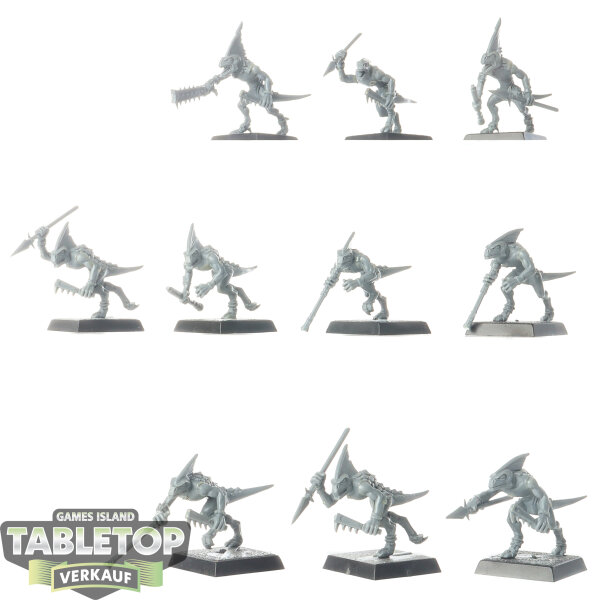 Lizardmen - 10 Skinks - unbemalt