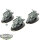 Chaos Space Marines - 3x Chaos Bikers - unbemalt