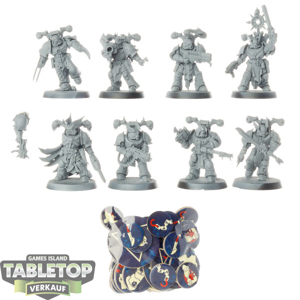 Chaos Space Marines - 8x Kill Team: Nemesis Claw - grundiert