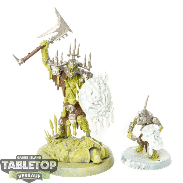Orruk Warclans - Killaboss with Stab-grot - teilweise bemalt