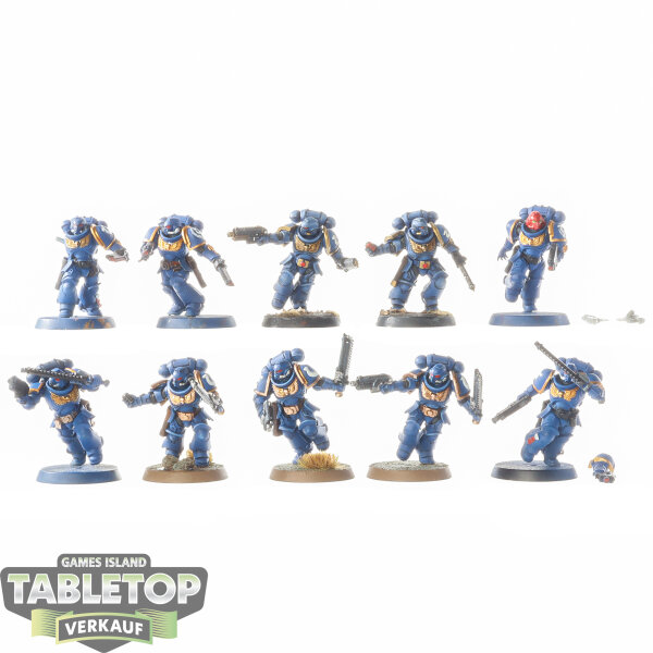 Ultramarines - 10x Assault Intercessor Squad - teilweise bemalt