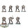 Space Marines - 7x Scouts - klassisch - teilweise bemalt