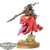 Gloomspite Gitz - Loonboss on Giant Cave Squig - bemalt