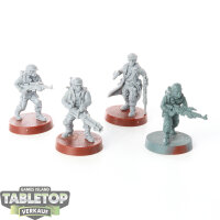Rebellen - 4 Rebel Troopers - teilweise bemalt