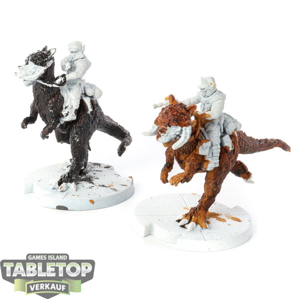 Rebellen - 2 Tauntaun Riders - teilweise bemalt