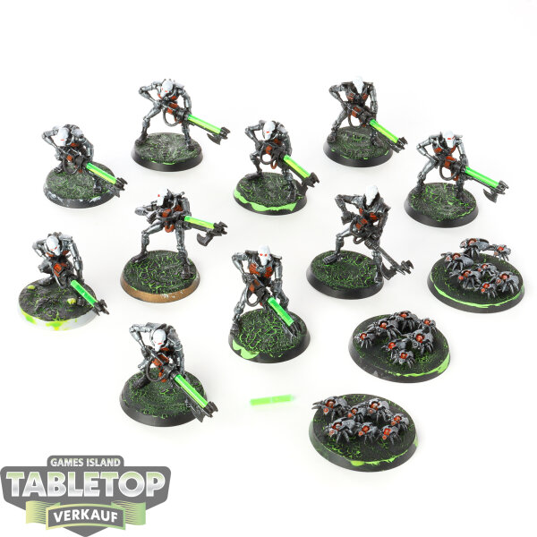 Necrons - 10 Necron Warriors klassisch - bemalt
