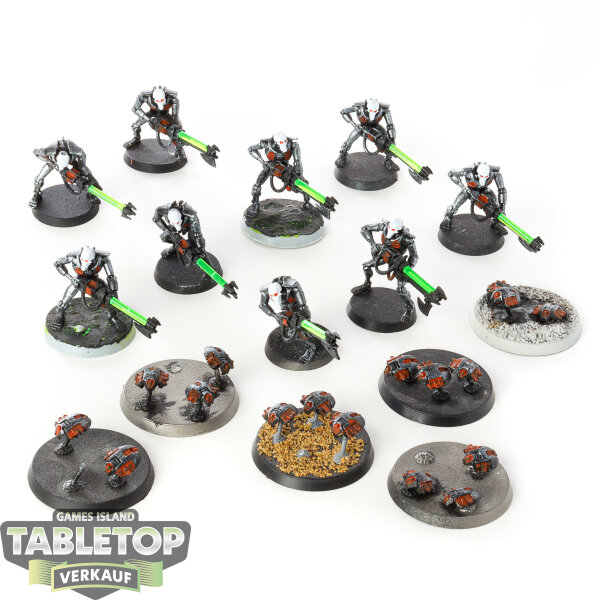 Necrons - 10 Necron Warriors klassisch - bemalt