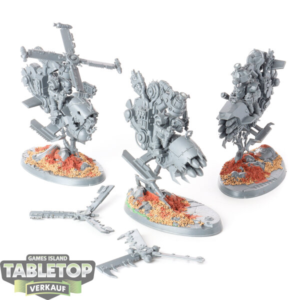 Orks - 3 x Deffkoptas - unbemalt